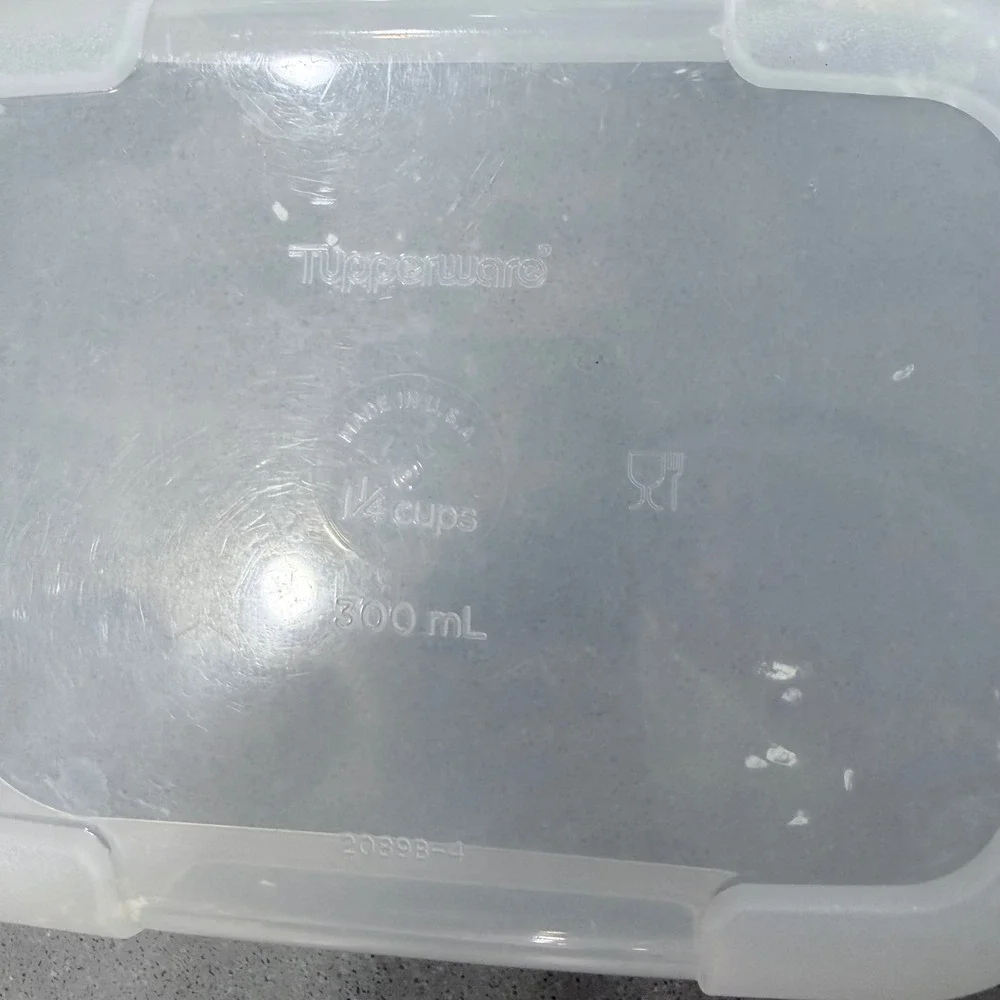 Tupperware FridgeSmart Mini Set of 2 Teal Lids 1.25 Cup 300mL‎ 2089B-3 2089B-4